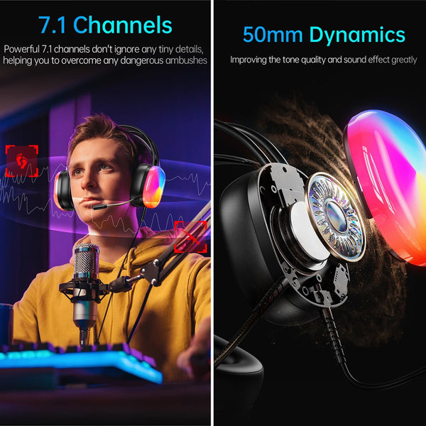 2M Luminous Wired Awei Gm 11 Black Headphones