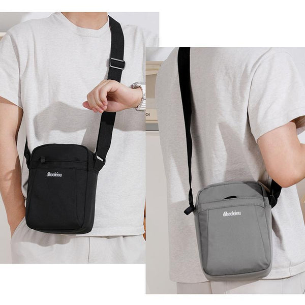 Versatile Canvas Shoulder Backpack For Men Black Bags