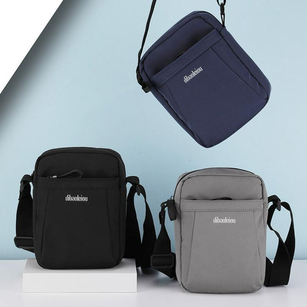 Versatile Canvas Shoulder Backpack For Men Black Bags