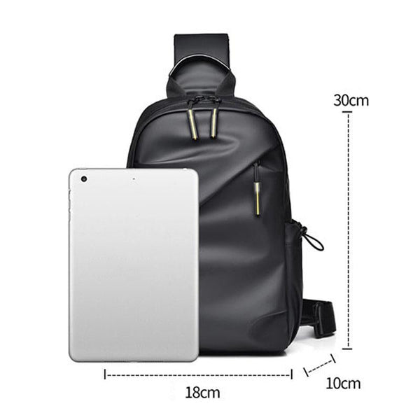 Large Capacity Waterproof Crossbody Chest Bag Black Bags