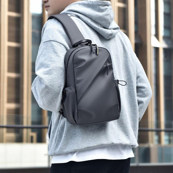 Large Capacity Waterproof Crossbody Chest Bag Black Bags