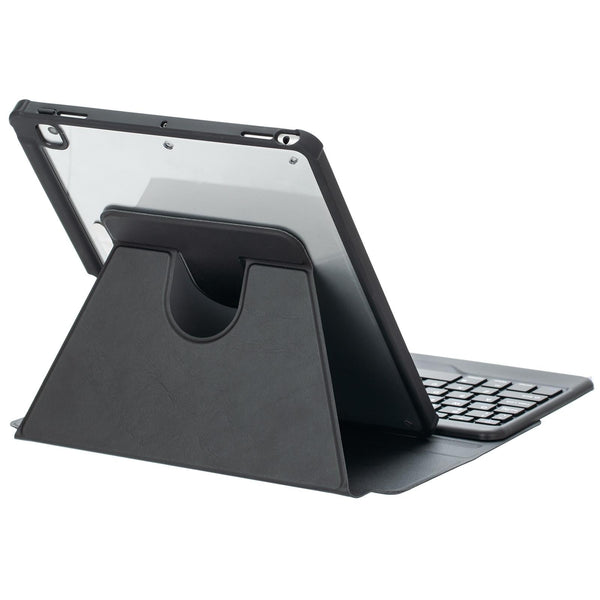360 Rotation Bluetooth Keyboard Leather Case For Ipad 10.9 2022 With Backlight Black Keyboards