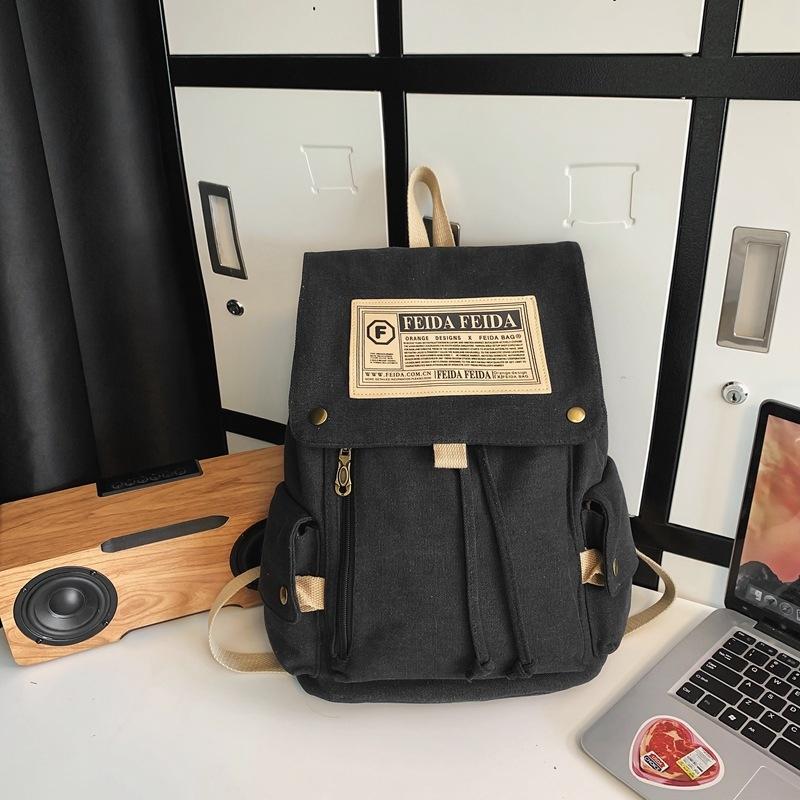 Large Capacity Canvas Backpack For Teens Bags