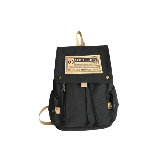 Large Capacity Canvas Backpack For Teens Bags