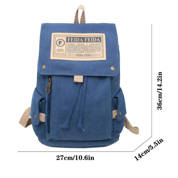 Large Capacity Canvas Backpack For Teens Bags