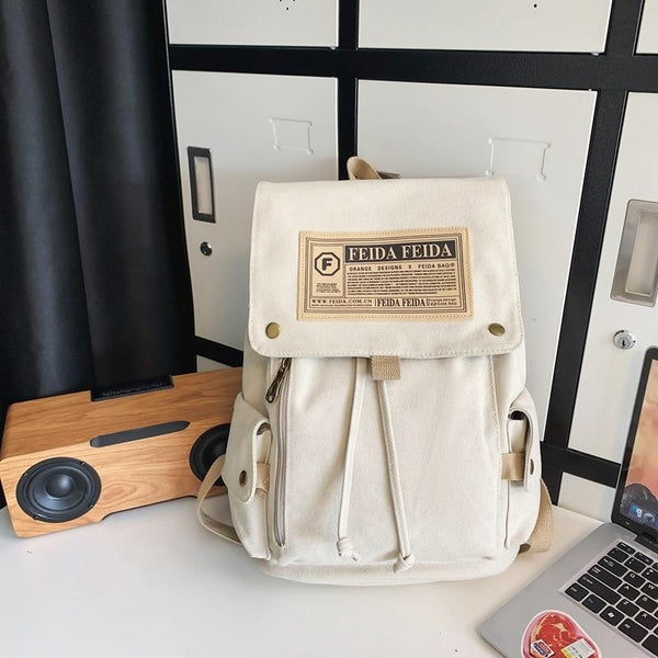 Large Capacity Canvas Backpack For Teens Bags