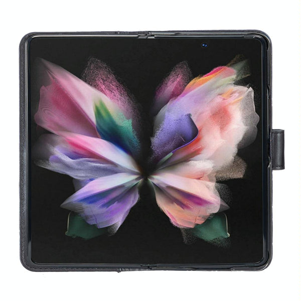 For Samsung Galaxy Z Fold4 5G Diamond Lattice Flip Wallet Case Black Cases Covers & Skins