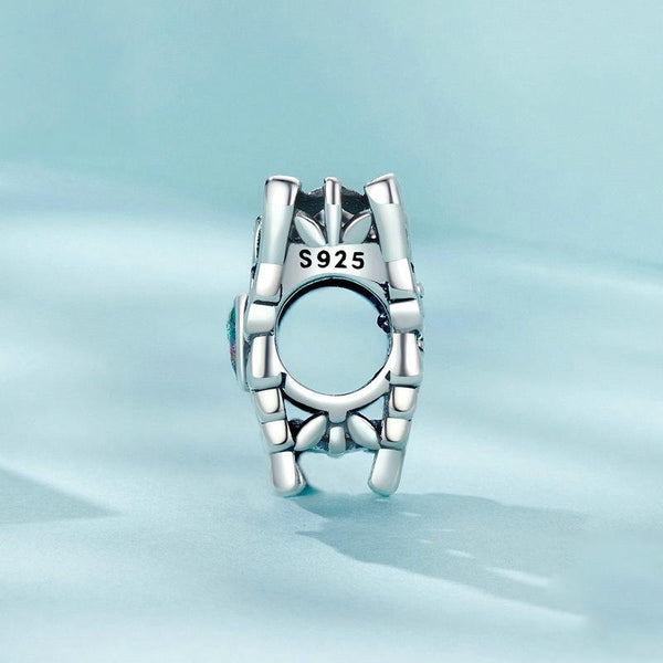 925 Sterling Silver Oxidized Butterfly Hollow Diy Beads Charms & Pendants