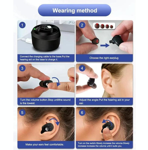 Rechargeable Invisible Cic Hearing Aid Skin Color Other Health Care