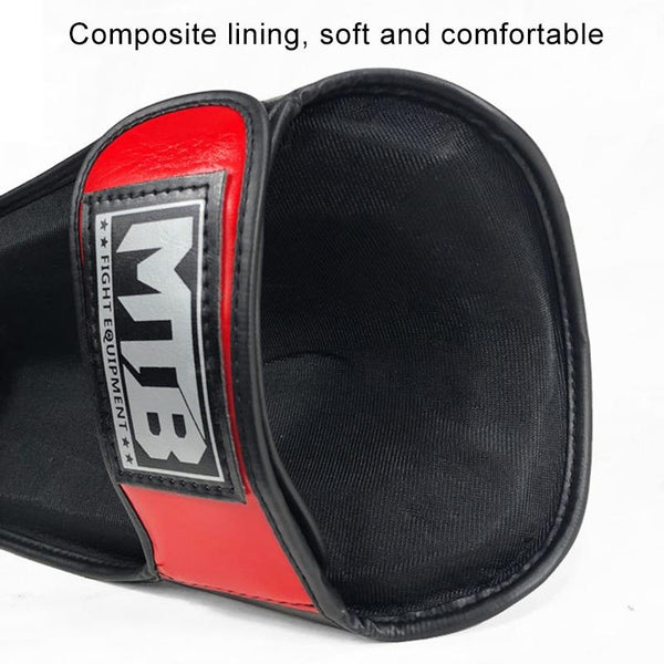 Freestyle Grappling Thai Boxing Training Leg Guards Ankle Protector Sports Protective Gear Red Shin Guards