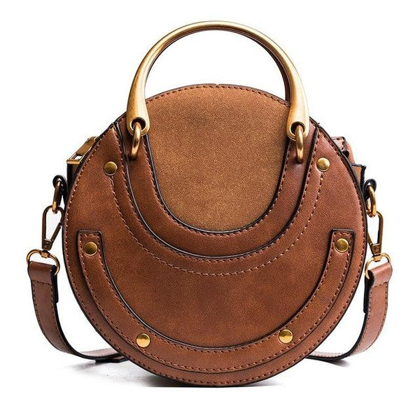 Retro Leather Mini Shoulder Bag For Women Brown Women's Bags & Handbags