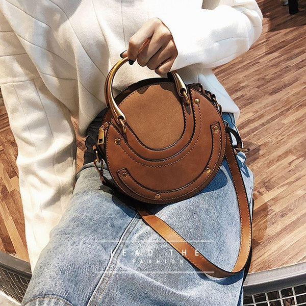 Retro Leather Mini Shoulder Bag For Women Brown Women's Bags & Handbags