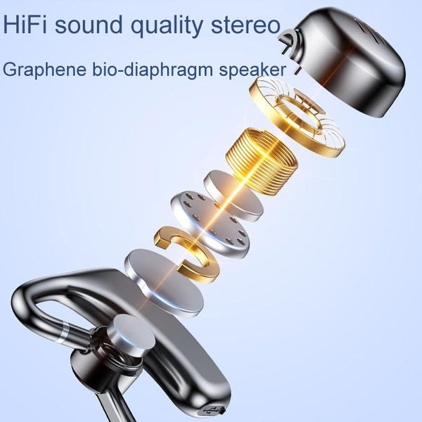 Gaming Bluetooth Earphones With Noise Reduction Black Earbuds