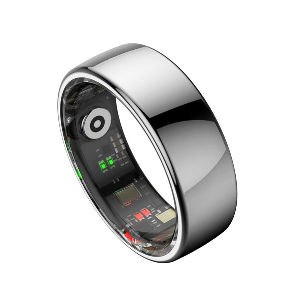 Smart Ring Heart Rate Blood Oxygen Sleep Sports Size 11 Black Activity Trackers