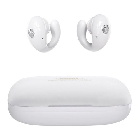 Wireless Stereo Bluetooth Earphones Clip Style White Earbuds