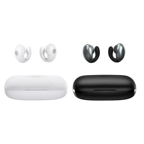 Wireless Stereo Bluetooth Earphones Clip Style White Earbuds