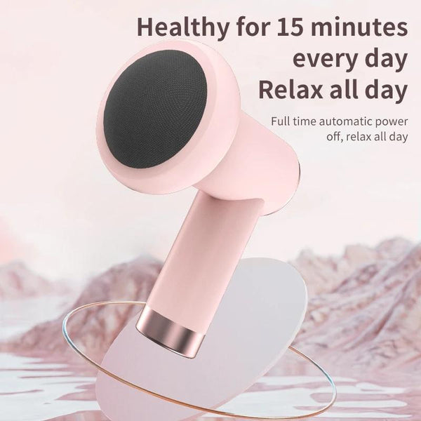 5 Head Handheld Massage Gun For Fat Pushing Pink Massagers