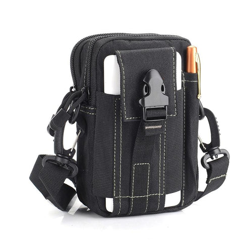 Versatile Messenger Bag With Shoulder Strap Black Bags