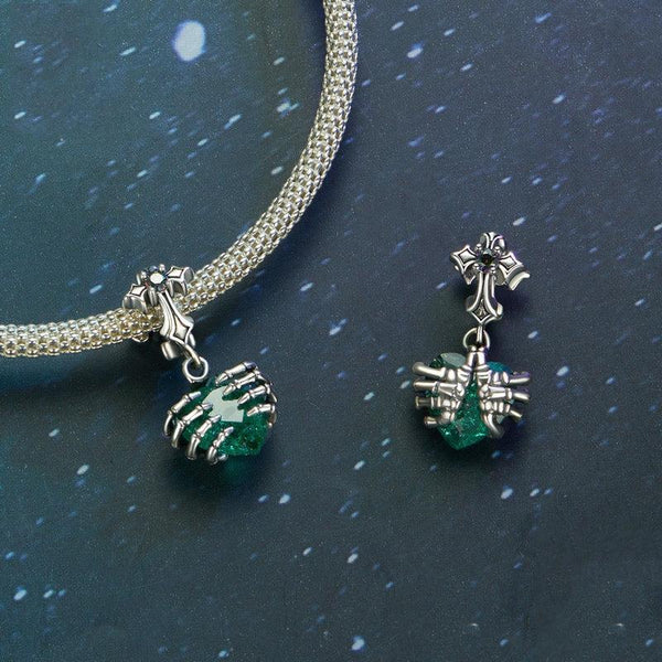 925 Sterling Silver Cross Skull Heart Bracelet Beaded Accessory Bracelets