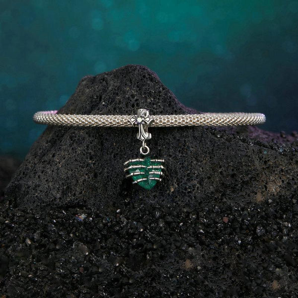 925 Sterling Silver Cross Skull Heart Bracelet Beaded Accessory Bracelets