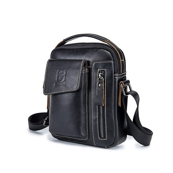 Soft Leather Messenger Bag For Men Black Bags