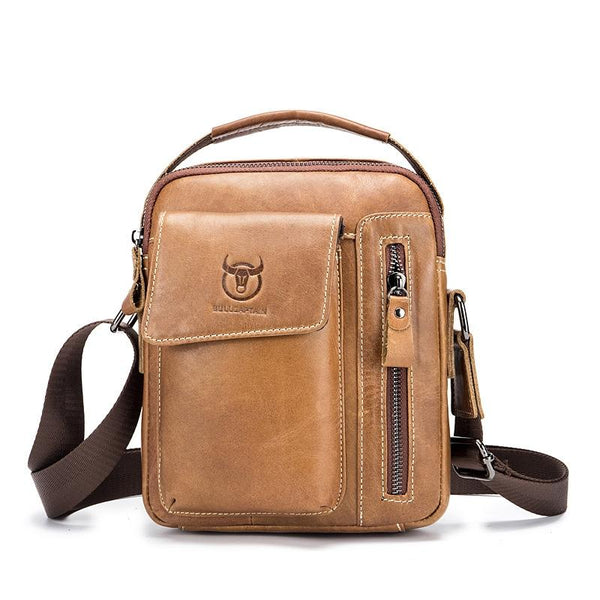 Soft Leather Messenger Bag For Men Black Bags