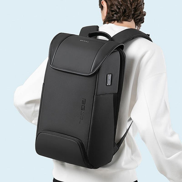 Men Anti Theft Backpack Secure & Stylish Black Laptop Cases & Bags
