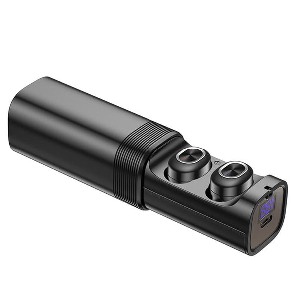 Mini T & G Tws Bluetooth Earphones With Led Display Black Gold Earbuds