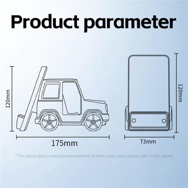 6 In Car Shape Speaker With Clock & Wireless Charger Grey Chargers & Cradles