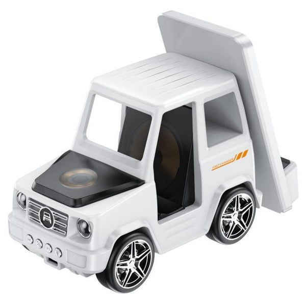 6 In Car Shape Speaker With Clock & Wireless Charger Grey Chargers & Cradles