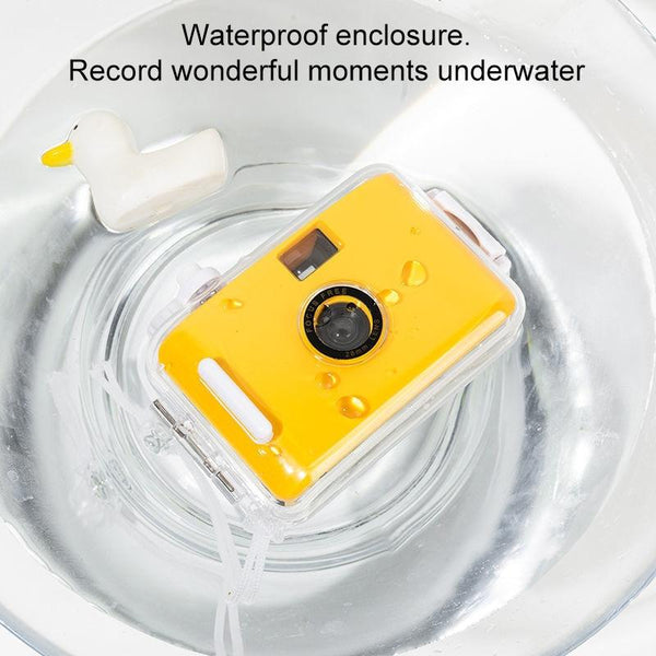Retro Waterproof Camera With Disposable Film Cute White Shell Digital Cameras