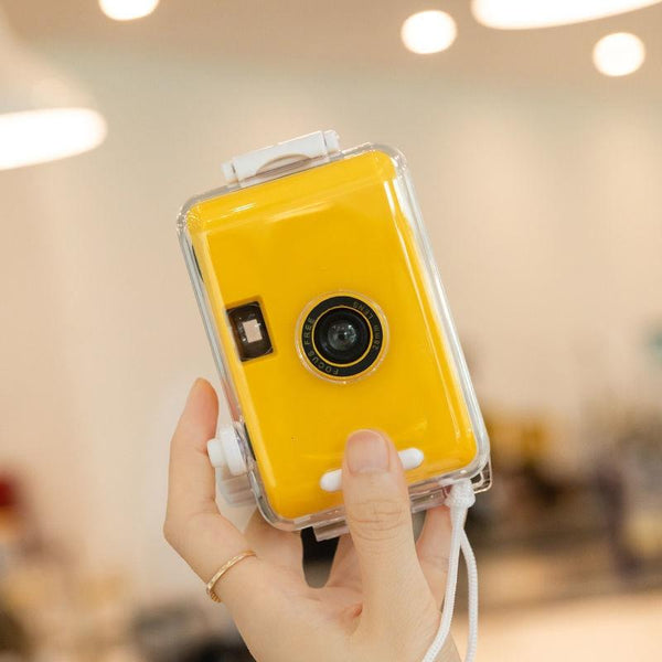 Retro Waterproof Camera With Disposable Film Cute White Shell Digital Cameras