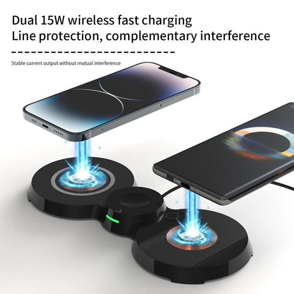 15W 3 In Transparent Mag Netic Wireless Charger Chargers & Cradles