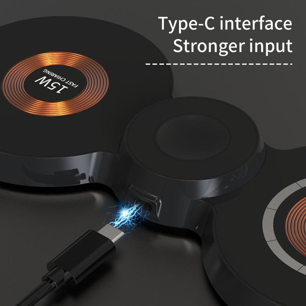 15W 3 In Transparent Mag Netic Wireless Charger Chargers & Cradles