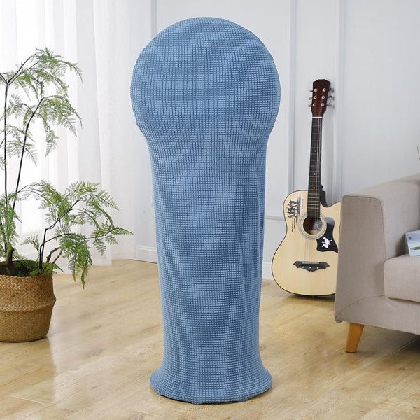 Household Fabric Fan Cover Round Elastic 110X45cm Blue Portable Fans