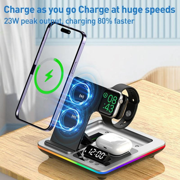 15W In Foldable Wireless Charger Stand Black Chargers & Cradles