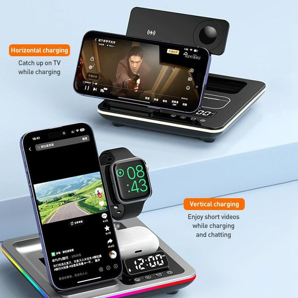 15W In Foldable Wireless Charger Stand Black Chargers & Cradles