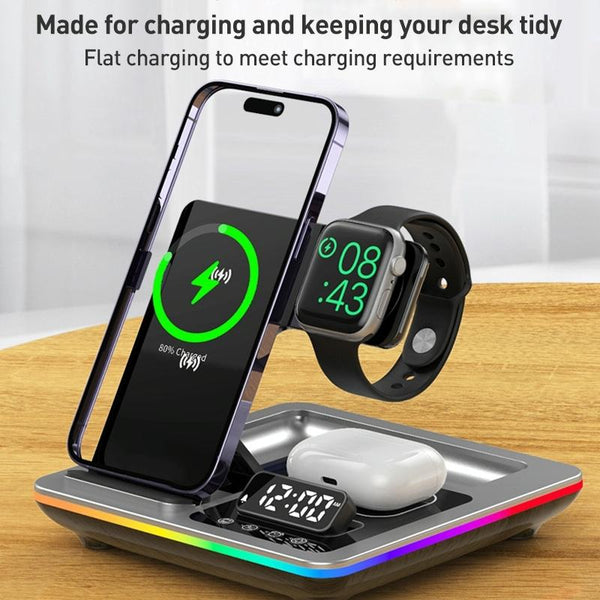 15W In Foldable Wireless Charger Stand Black Chargers & Cradles