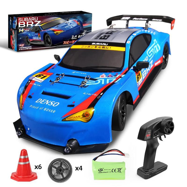 1 16 4Wd Drift Rc Toy Car 2.4G Compact Design Orange Remote Controlled Toys