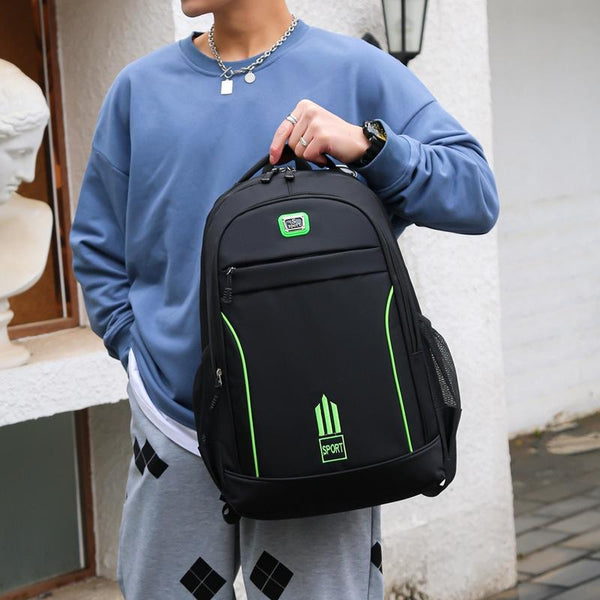 Large Capacity Nylon Backpack For Students Black Backpacks