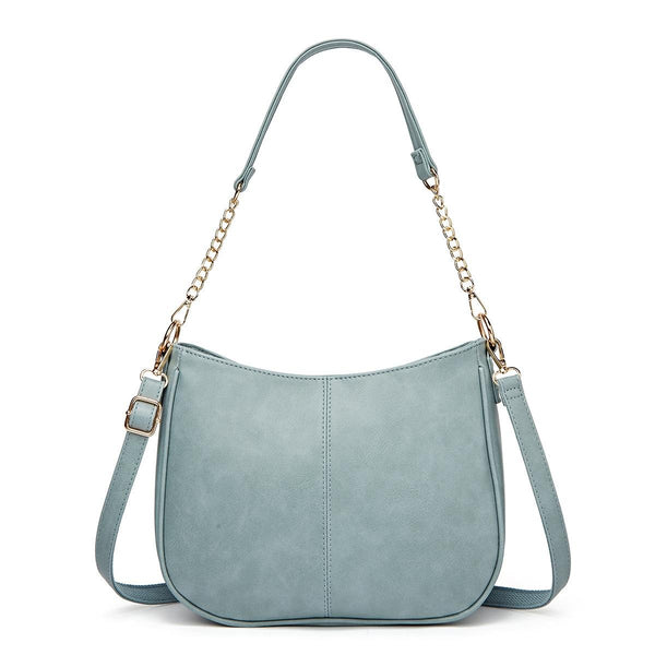 Leather Crossbody Bag Large Capacity Blue Women's Bags & Handbags