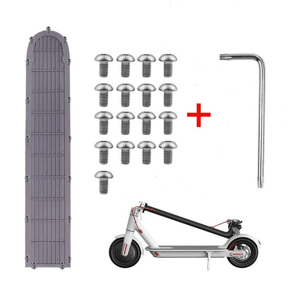 17 Piece Battery Compartment Base Plate Set For Xiaomi Mijia M365 Pro White Plum Screw Placeholder