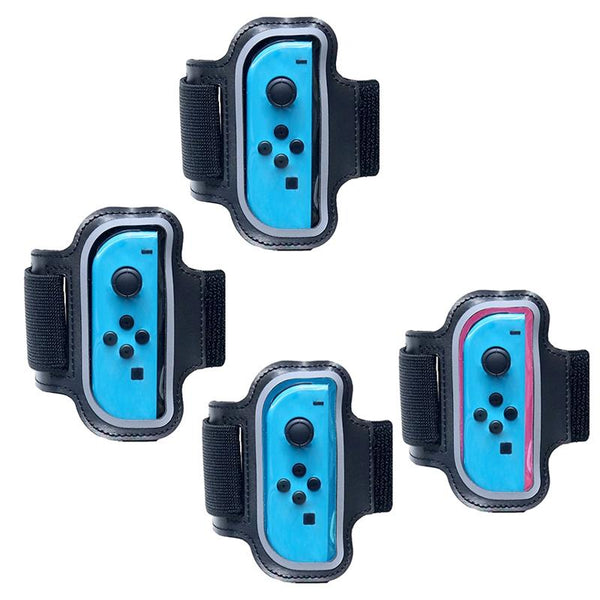 2 Pack Joy Con Leg Straps For Nintendo Switch Black Controllers & Attachments