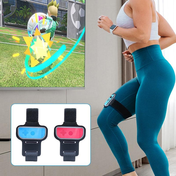 2 Pack Joy Con Leg Straps For Nintendo Switch Black Controllers & Attachments