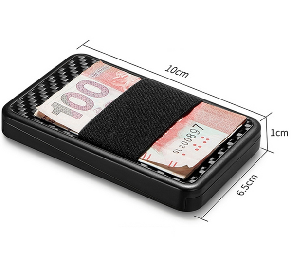 Rfid Carbon Fiber Card Holder Anti Theft Ultra Thin Black Business Card Holders