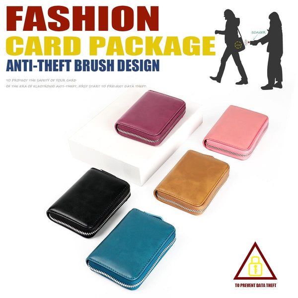 Rfid Protected Leather Coin Purse Secure & Stylish Pink Wallets