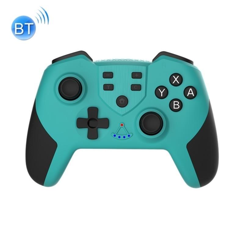 Wireless Six Axis Tooth Handle For Switch Pro Green Controllers & Attachments