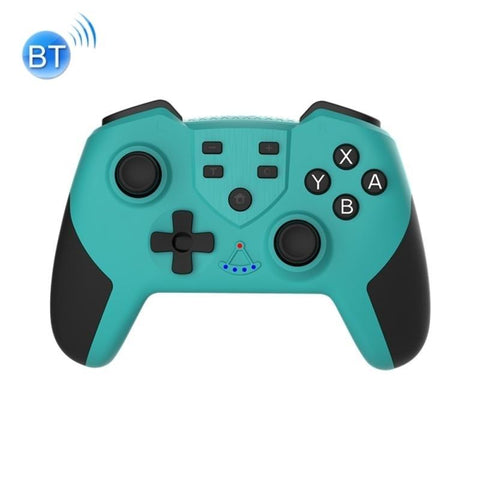 Wireless Six Axis Tooth Handle For Switch Pro Green Controllers & Attachments
