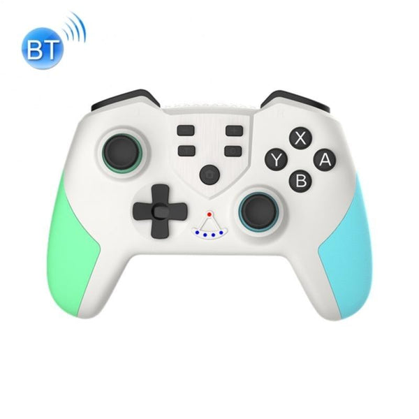 Wireless Six Axis Tooth Handle For Switch Pro Green Controllers & Attachments