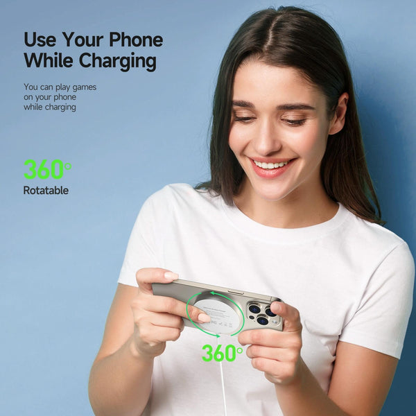 15W Mag Netic Suction Wireless Charger White Chargers & Cradles